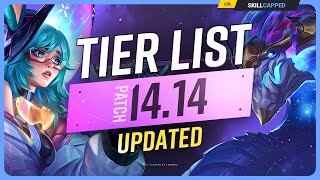 NEW UPDATED TIER LIST for PATCH 1414  League of Legends [upl. by Leak]