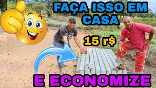 COMO FAZER ESTACA DE CONCRETO DE FORMA SIMPLES E ECONÔMICA VEJA [upl. by Ardekal]