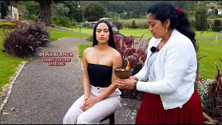 DOÑA BLANCA SPIRITUAL CLEANSING WITH FIRE ELEMENT  TRADITIONAL ECUADORIAN SPIRITUAL CLEANSING [upl. by Schick387]