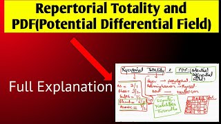 Repertorial Totality amp PDF Potential Differential Field  Repertory [upl. by Mya]