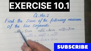 Math Class 6 Unit 10Exercise 101  Qno2 Geometerylinesegmentghulamyaseenhasni [upl. by Trixi130]