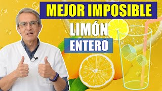 INCREÍBLES BENEFICIOS de TOMAR LIMÓN ENTERO cáscara parte blanca y semillas [upl. by Yclek]