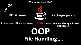 067 JAVA  File Handlingjavaio Byte amp Character stream InputStream amp OutputStream subclasses [upl. by Aseela575]