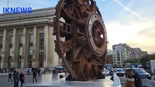 la Roue de Coupe et le tunnelier du métro Grand Paris Express [upl. by Htes]