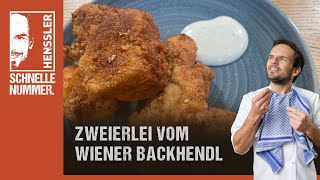 Schnelles Zweierlei vom Wiener Backhendl Rezept von Steffen Henssler [upl. by Romine]