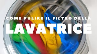 Pulire il filtro della lavatrice 💡 pulire pulizia puliziacasa cleaning [upl. by Einnaej807]