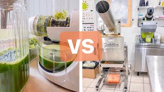 SLOW MASTICATING JUICER VS COLD PRESSED [upl. by Elbertina]