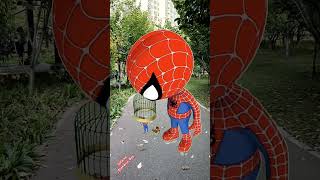 Spiderman in the Cage shorts youtubeshorts facts spiderman [upl. by Neddie]