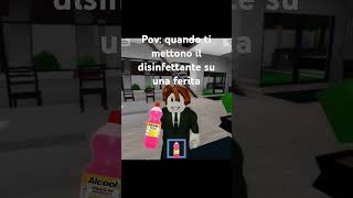 Pov quando ti mettono il disinfettante su una ferita 🤣 robloxshorts funny [upl. by Annairol]