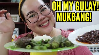 STEAMED VEGETABLES MUKBANG OKRA TALONG AT SITAW  Philline Ina [upl. by Delisle762]