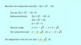 Snijpunten van parabolen met coordinaatassen berekenen [upl. by Arok]