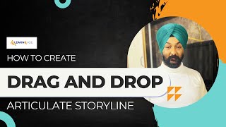 EP32  How to create Drag and Drop in Articulate Storyline learnease draganddrop [upl. by Nosneh]