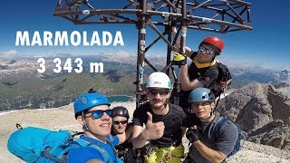 MARMOLADA 3 343 m climb  Via ferrata Punta Penia [upl. by Jeffy]