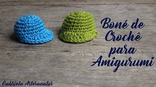 Passo a Passo Como Fazer Boné para Amigurumi [upl. by Ahsienal]