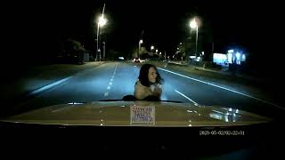 Insurance Fraud  Carjacking attempt caught on dashcam  Browns Plains QLD [upl. by Auqinot]