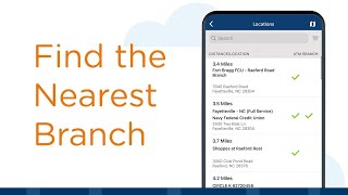 How to Find My Nearest Navy Federal Credit Union Branch Location  Navy Federal Mobile App [upl. by Biddie]