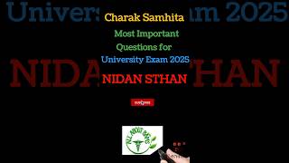 Charak Samhita  Nidan Sthan  Important Questions Jwar Nidan  bams2ndyear ncism [upl. by Miyasawa]