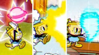 Cuphead DLC  All New Weapons amp EX Attacks The Delicious Last Course [upl. by Enived]