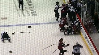 Gotta See It Rinaldo sucker punches Girard brawl ensues [upl. by Sida]