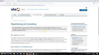 Registrierung als Kursleiterin auf der vhscloud [upl. by Shaner]
