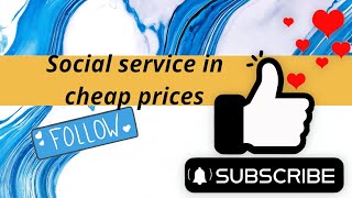 Social Media Services in Cheap Price [upl. by Michele471]