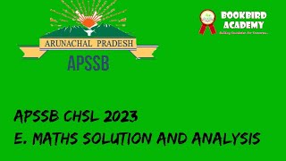 APSSB 2023 CHSLLDC EMATHS SOLUTION AND ANALYSIS [upl. by Zrike]