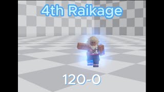 Roblox ABA Ay 4th Raikage 1200 Combo [upl. by Dirtsa501]