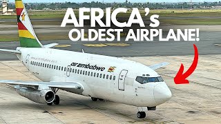 AFRICAs OLDEST PLANE  the Legendary Air Zimbabwe 737200 [upl. by Rodina]