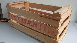 3 IDEAS FÁCILES con TABLAS de MADERA de CAJONES de FRUTAS 😍 RECICLAJE ♻ ARTESANATO 🌼 Arte en casa [upl. by Jim]