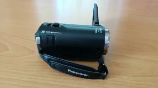 ReviewTest  Panasonic HCV180 EGK Camcorder german [upl. by Nnayrrehs434]