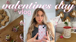 VALENTINES DAY VLOG 💌 vday baking shopping amp self love [upl. by Groves]