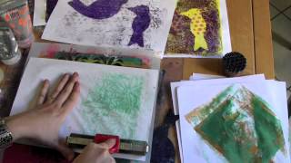 Comment imprimer avec une Gelli Plate [upl. by Galligan253]