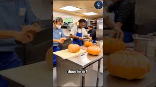 Ninja technique of cutting pumpkin 🤯  New Viral Gadjet  hand crafts shortvideo shorts [upl. by Olmstead]