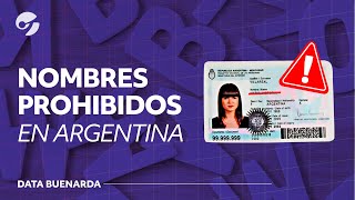 Qué NOMBRES están PROHIBIDOS en ARGENTINA  Data Buenarda [upl. by Nirac]