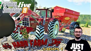 HARD FARM SAISON 1  épandage de chaux  farming simulator 19 [upl. by Eniretak]