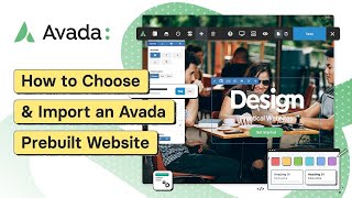 How To Choose and Import an Avada Prebuilt Website [upl. by Spieler]