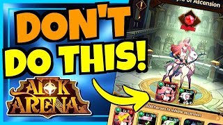 AFK ARENA BIGGEST MISTAKES TO AVOID [upl. by Dulcea]