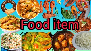 Food name  food name in English with picture  food items [upl. by Nynnahs791]