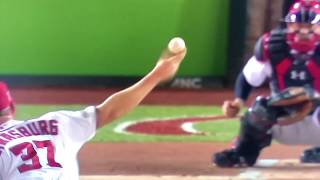 Stephen Strasburg Curveball Slow Motion [upl. by Cantone749]