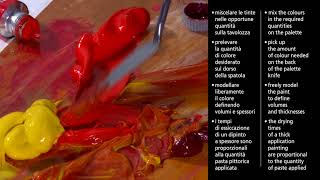 Tutorial Maimeri  Utilizzo spatola pittura a olio  Use of pallet knife in oil painting [upl. by Amy500]