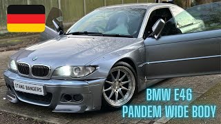 BMW E46 COUPE  pandem wide body kit  the most beautiful GERMAN 🇩🇪 car in UK 🇬🇧 [upl. by Suiluj]