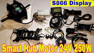 Zenith Gold Hub Motor Kit 24V 250W S866 Display [upl. by Ihcur]