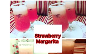 Strawberry Margarita very easy and refreshing recipe with basic ingredients [upl. by Eyr]