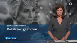 Daliah Lavi †  Tagesschau [upl. by Fillian]