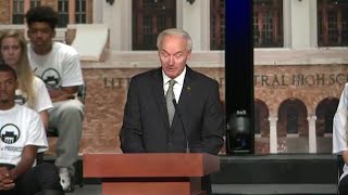 Gov Hutchinson speaks 60 years at Little Rock Nine ceremony [upl. by Roice]