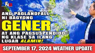 ANG PAGLANDFALL NI BAGYONG GENER AT ANG PAGSUSPENDIDO NG KLASE SA ILANG LUGAR ALAMIN generph [upl. by Isadore]