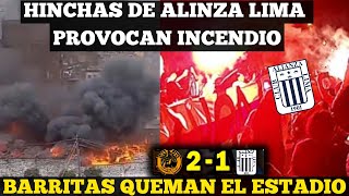 BARRITAS DE ALIANZA LIMA QUEMARON MATUTE 🔥 [upl. by Anul716]