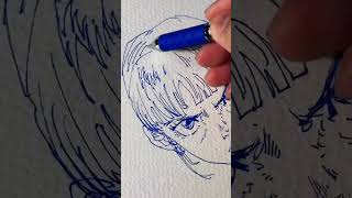 dibujos de anime estilo semi realista dibujos realistic LineArt speed anime [upl. by Cynthla]