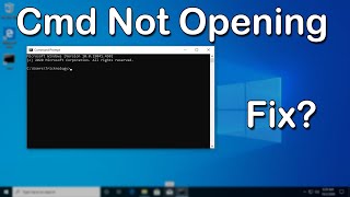 How to Fix Command PromptCMD Not WorkingOpening in Windows 10 [upl. by Retla]