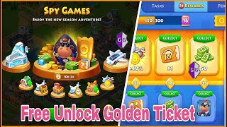 Township Spy Games Golden Ticket Free Unlock All Skin Game Guardian 2024 [upl. by Yenhpad]